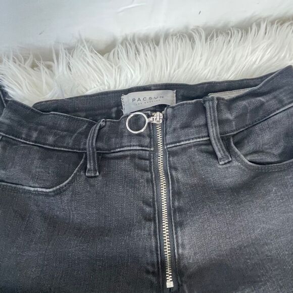 Pacsun Distressed Super High Rise Leggings Sz 26 - Picture 5 of 10